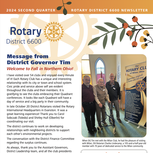 Rotary District 6600 News