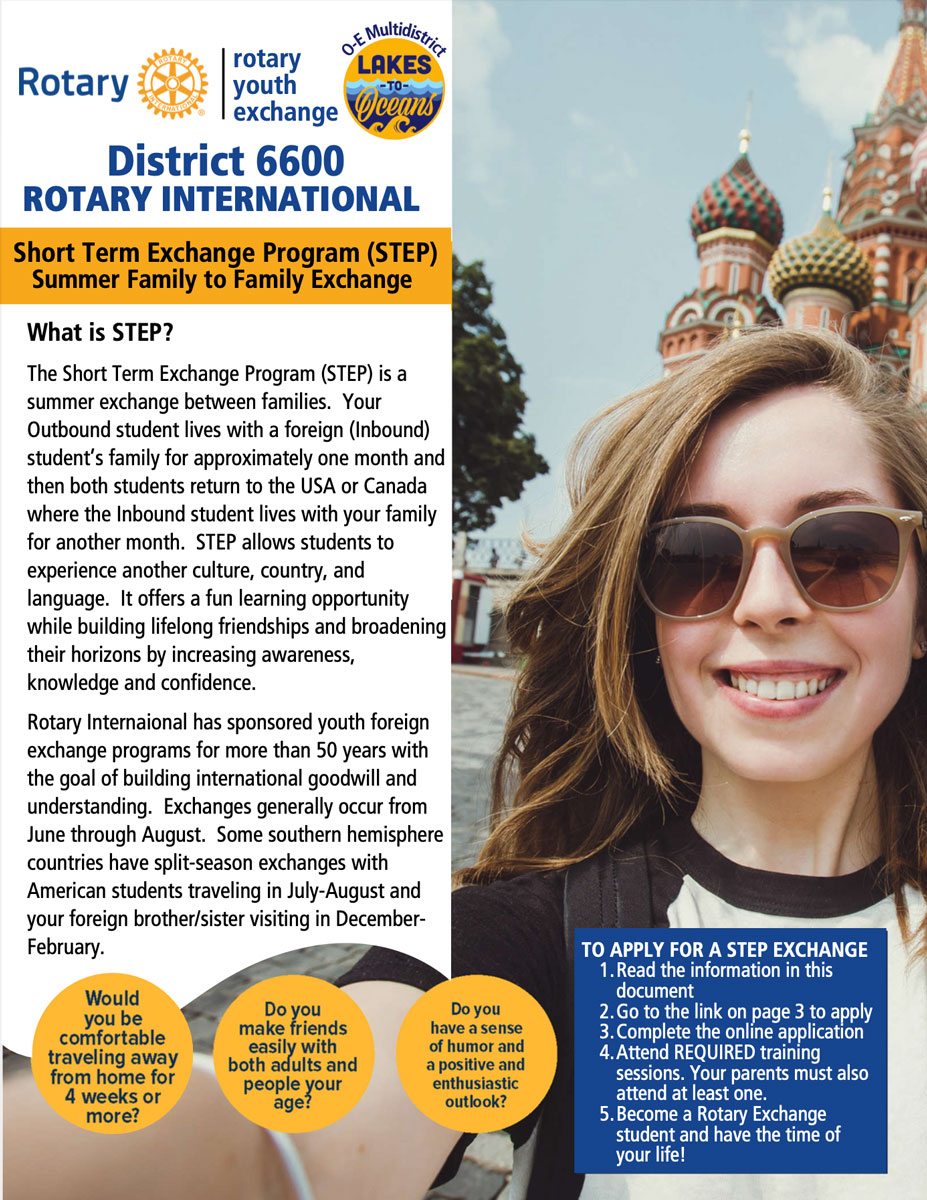 Rotary Youth Exchange short term program